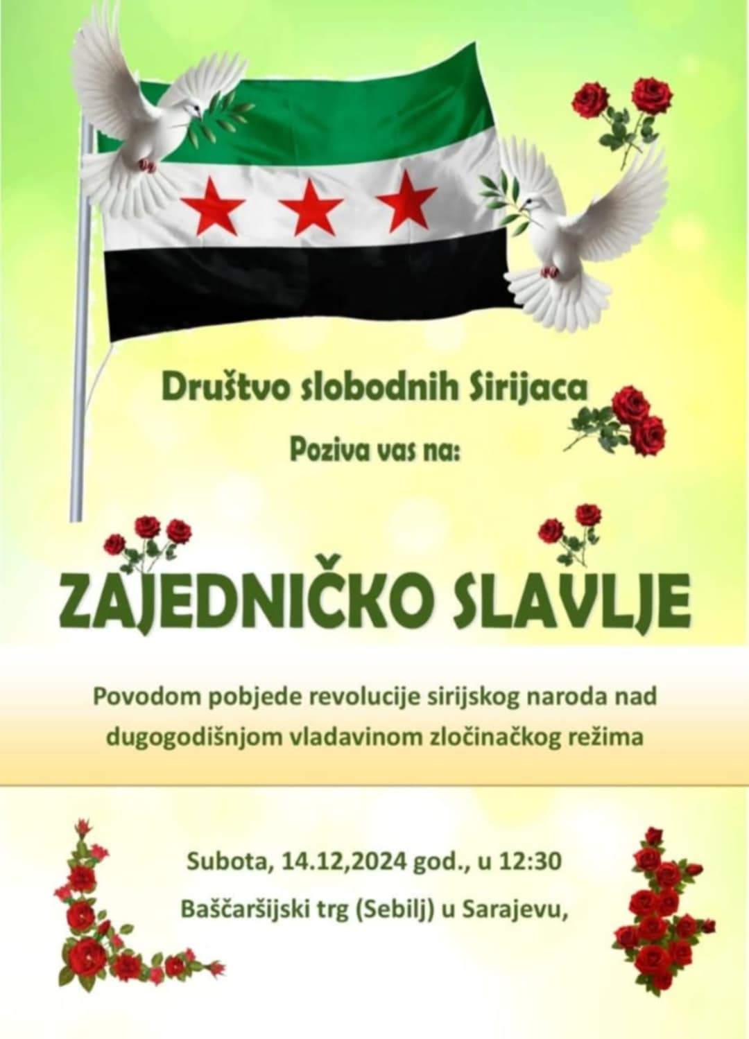 sirijci slave bih.jpg - Sirijci u BiH slave Assadov!